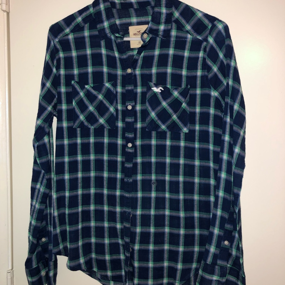 TWO plaid shirt. BUNDLE.